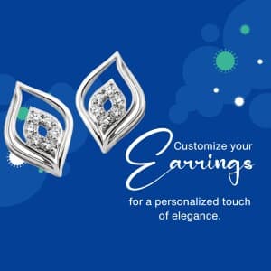 Earrings marketing poster