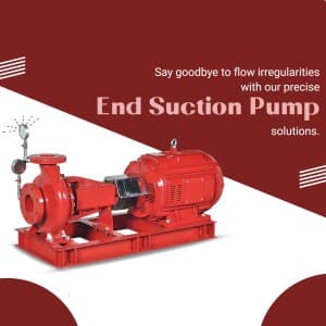 End suction pump template