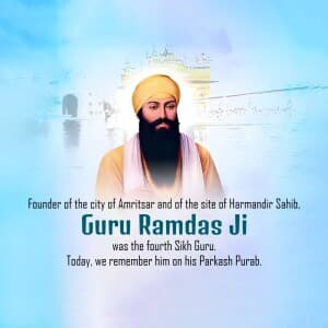 Guru Ram Das Jayanti poster