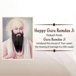 Guru Ram Das Jayanti graphic