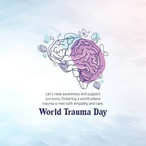 World Trauma Day poster