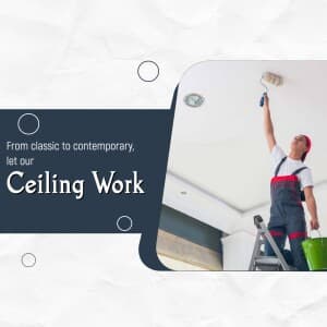 Ceiling Work business flyer