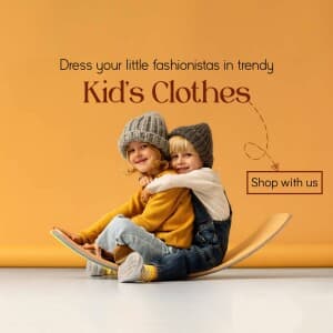 Kids clothes business video