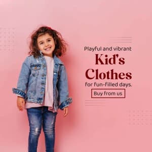 Kids clothes business image