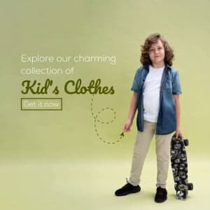 Kids clothes business flyer