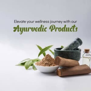 Ayurvedic Products promotional poster