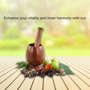 Ayurvedic Products promotional template