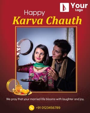 Karva Chauth Wishes Templates Instagram banner