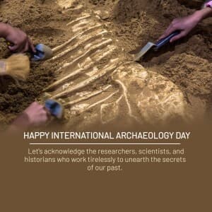 International Archaeology Day - UK event poster