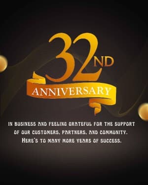 Business Anniversary post