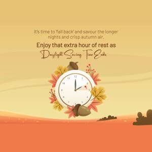 Daylight Saving Time ends - UK flyer