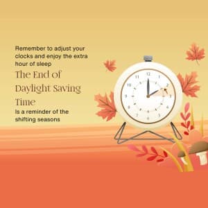 Daylight Saving Time ends - UK poster