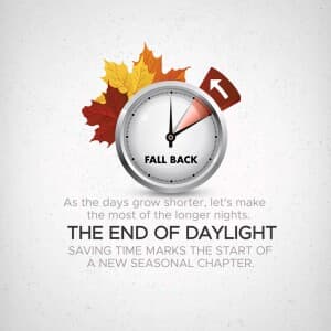 Daylight Saving Time ends - UK post