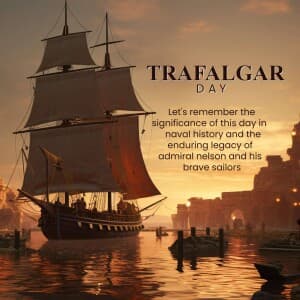 Trafalgar Day - UK event poster