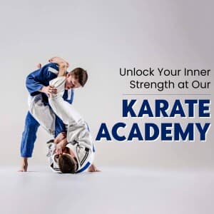 Karate Academies marketing poster