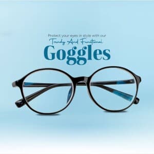 Goggles business flyer
