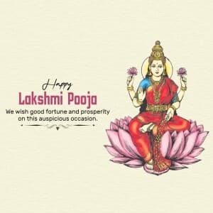 Lakshmi Puja creative image