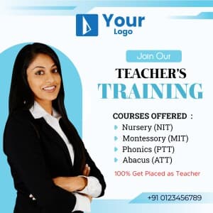 Teacher's Training flyer