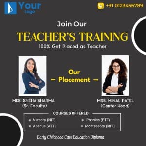 Teacher's Training Instagram banner