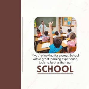 School marketing poster