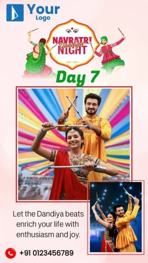 Navratri Story Templates flyer