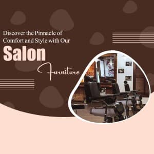 Salon Furniture marketing poster