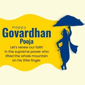 Govardhan Puja event advertisement