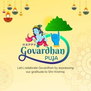 Govardhan Puja poster Maker