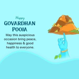 Govardhan Puja marketing flyer