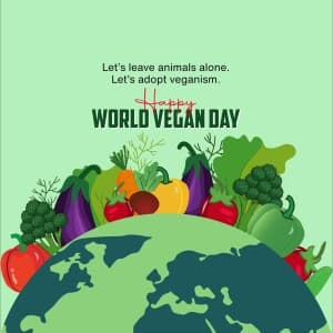 World Vegan Day creative image