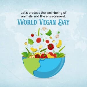 World Vegan Day Facebook Poster