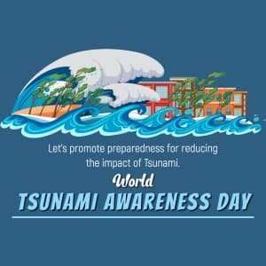 World Tsunami Awareness Day marketing flyer