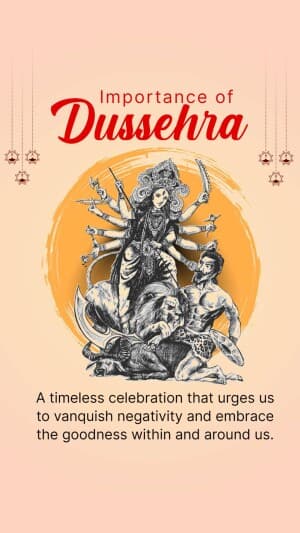 Importance of Dussehra banner