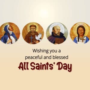 All Saints' Day marketing poster