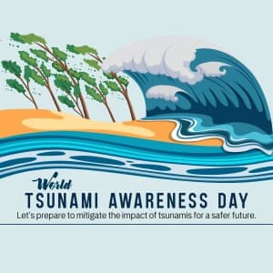 World Tsunami Awareness Day poster Maker