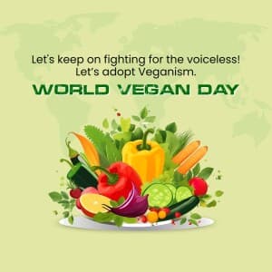 World Vegan Day poster Maker