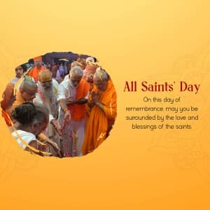 All Saints' Day Facebook Poster