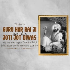 Guru Har Rai Ji Joti Jot Diwas creative image
