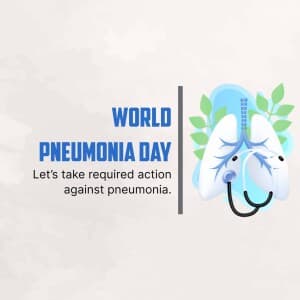 World Pneumonia Day whatsapp status poster
