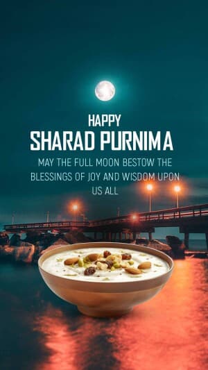 Sharad Purnima Insta Story creative image