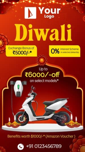 Diwali Offers Templates marketing poster