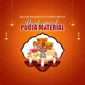 Diwali Pooja Samagri Instagram banner