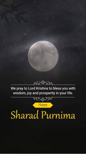 Sharad Purnima Insta Story flyer