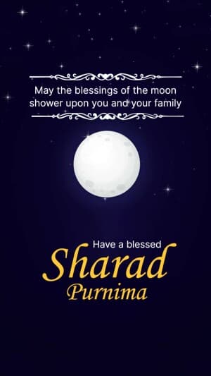 Sharad Purnima Insta Story template