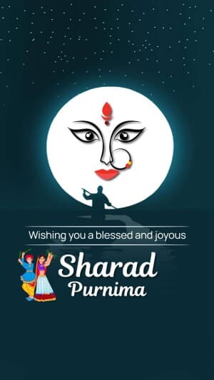 Sharad Purnima Insta Story facebook banner