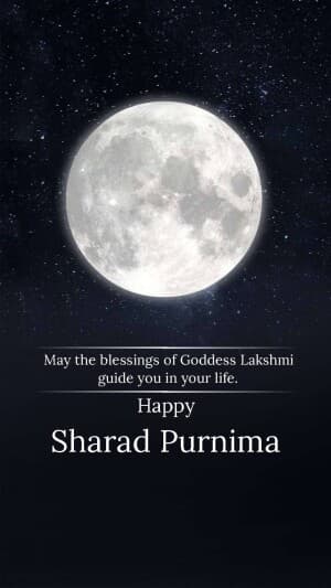 Sharad Purnima Insta Story Social Media post