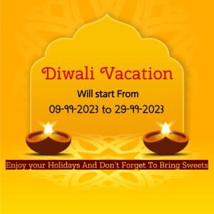 Diwali Holiday's marketing flyer