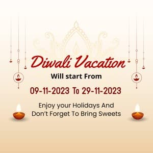 Diwali Holiday's greeting image