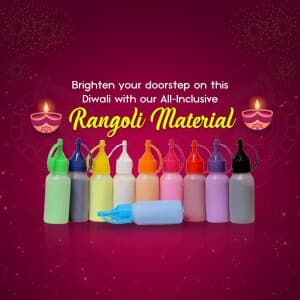 Rangoli Material flyer