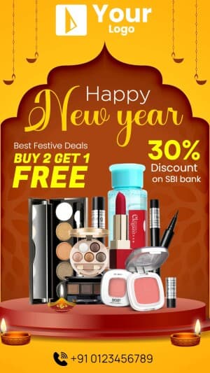 New Year Offers Templates marketing flyer
